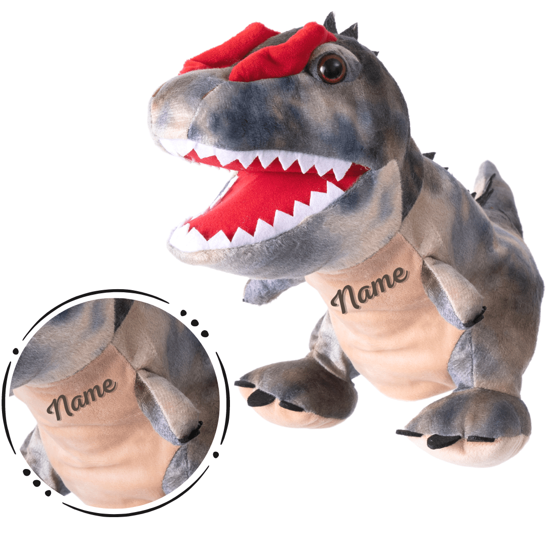Adorable Plush Dinosaur Hand Puppet Interactive Cosplay Role Play Game Toy