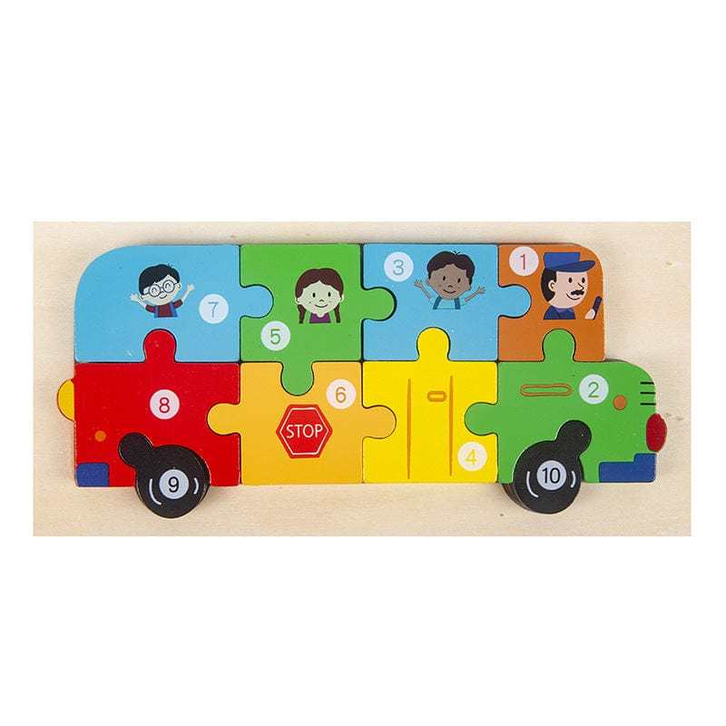Montessori Wooden Puzzle for Toddlers Brain Teaser Board Early Education Toys
