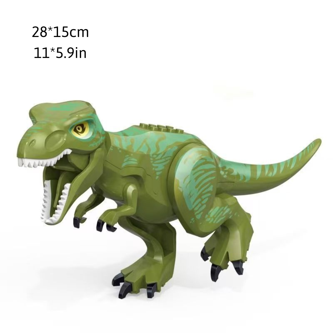 12" Dinosaur Jurassic Theme DIY Action Figures Building Blocks Toy Playsets