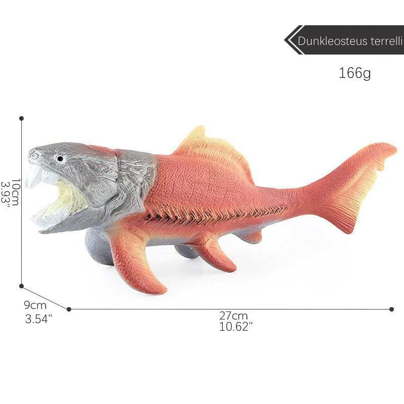 11‘’ Realistic Sea Ocean Dinosaur Solid Action Figure Model Toy Decor Dunkleosteus terrelli 166g