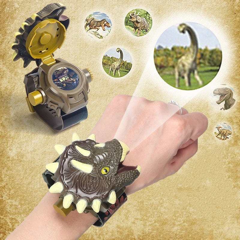 Dinosaur Flip Top Watch with Slide Projector 24 Species Pattern Educational Learning Toy