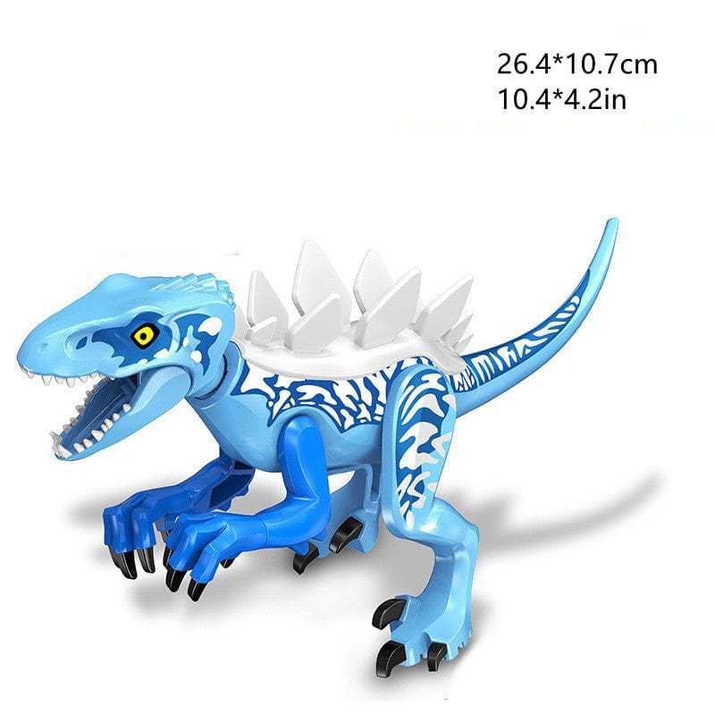 12" Dinosaur Jurassic Theme DIY Action Figures Building Blocks Toy Playsets Baryonyx Stegosaurus / 28.3*11.2cm