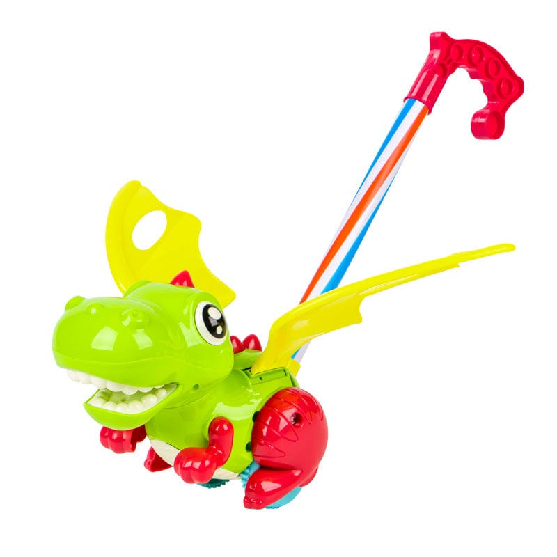 Dinosaur Trolley Baby Walker Toy with Flapping Wings and Ring Bell for Toddler