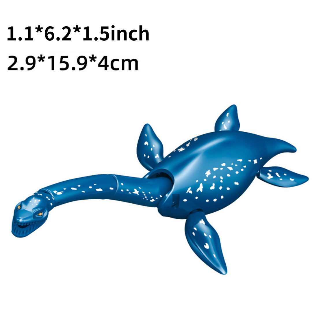 5" Mini Dinosaur Jurassic Theme DIY Action Figures Building Blocks Toy Playsets Blue Plesiosaurus / Plesiosaurus