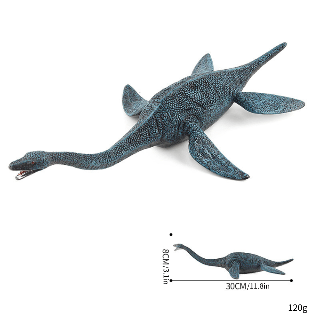 11"  Realistic Sea Ocean Series Dinosaur Solid Action Figure Mosasaurus Model Toy Decor Plesiosaurus / Plesiosaurus 120g