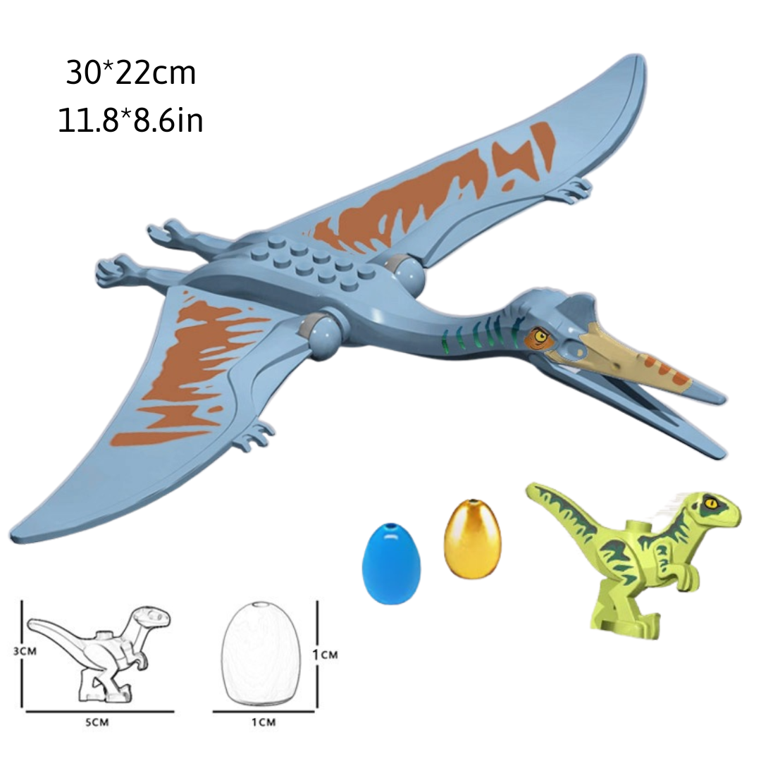 12" Dinosaur Jurassic Theme DIY Action Figures Building Blocks Toy Playsets