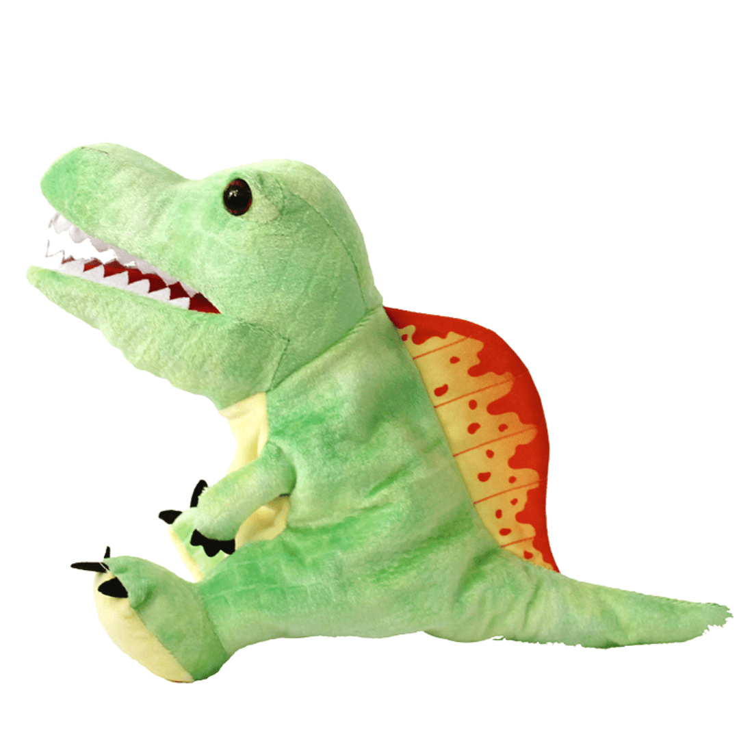 Name Personalized Adorable Plush Dinosaur Hand Puppet Interactive Cosplay Role Play Game Toy
