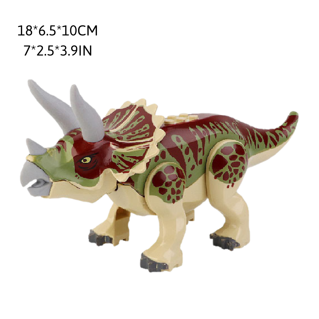 12" Dinosaur Jurassic Theme DIY Action Figures Building Blocks Toy Playsets