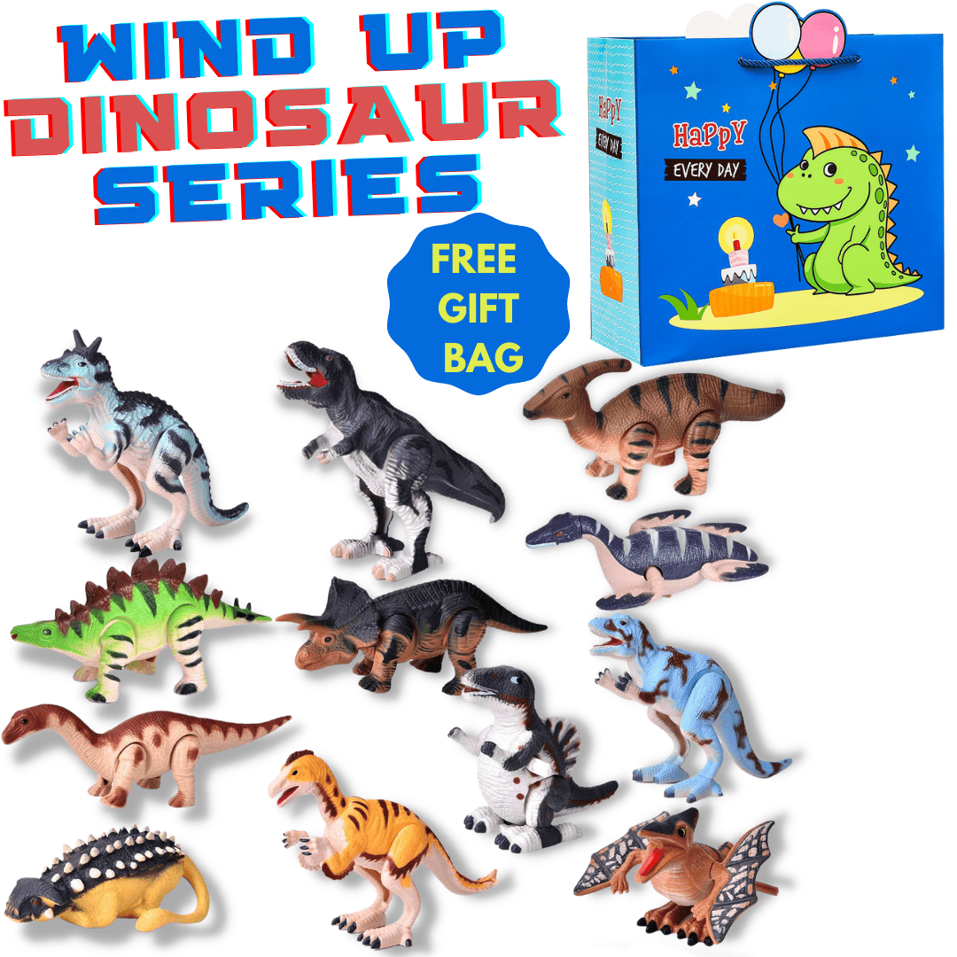 Wind Up Dinosaur Toys Bath Toys Educational Baby Learning Interactive Game 12 pcs (Save $20)