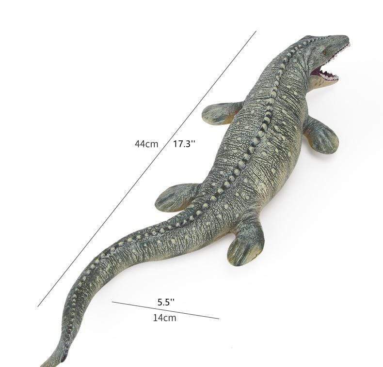 17‘’ Realistic Mosasaurus Dinosaur Soft Action Figure Model Toy Decor