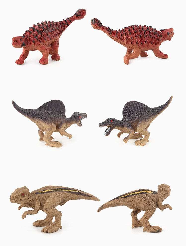 12 Pcs Realistic Dinosaur Figure Set Decor Model Toy