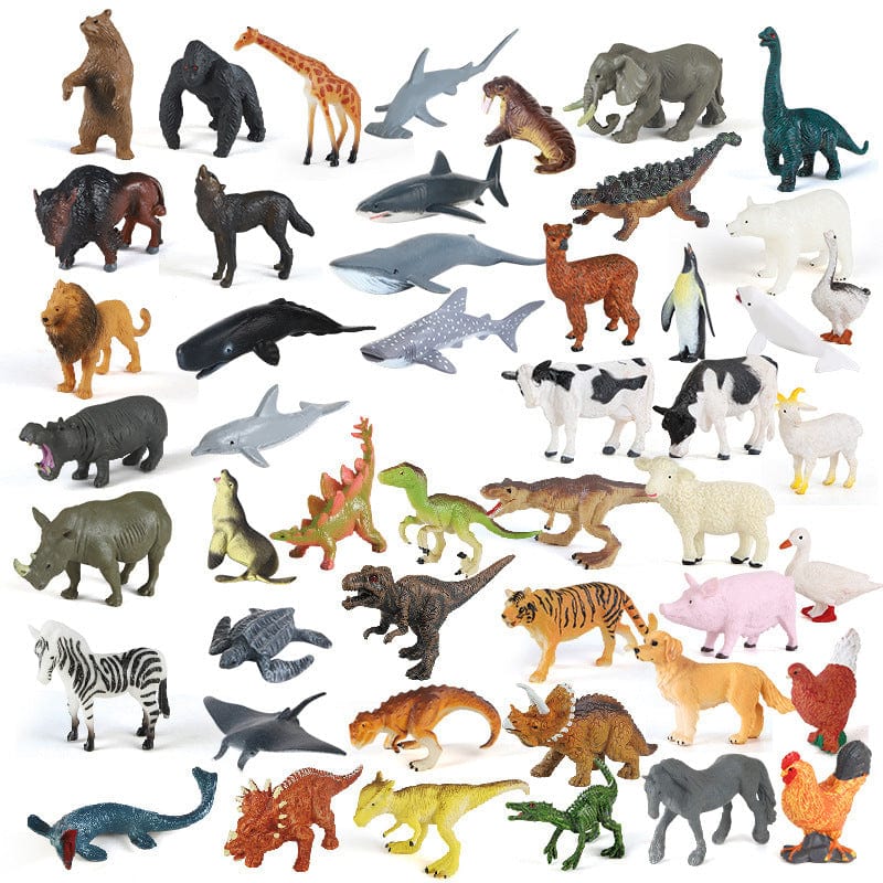 12 Pcs Realistic Dinosaur Animal Figures in Tube Educational Toy for Kids