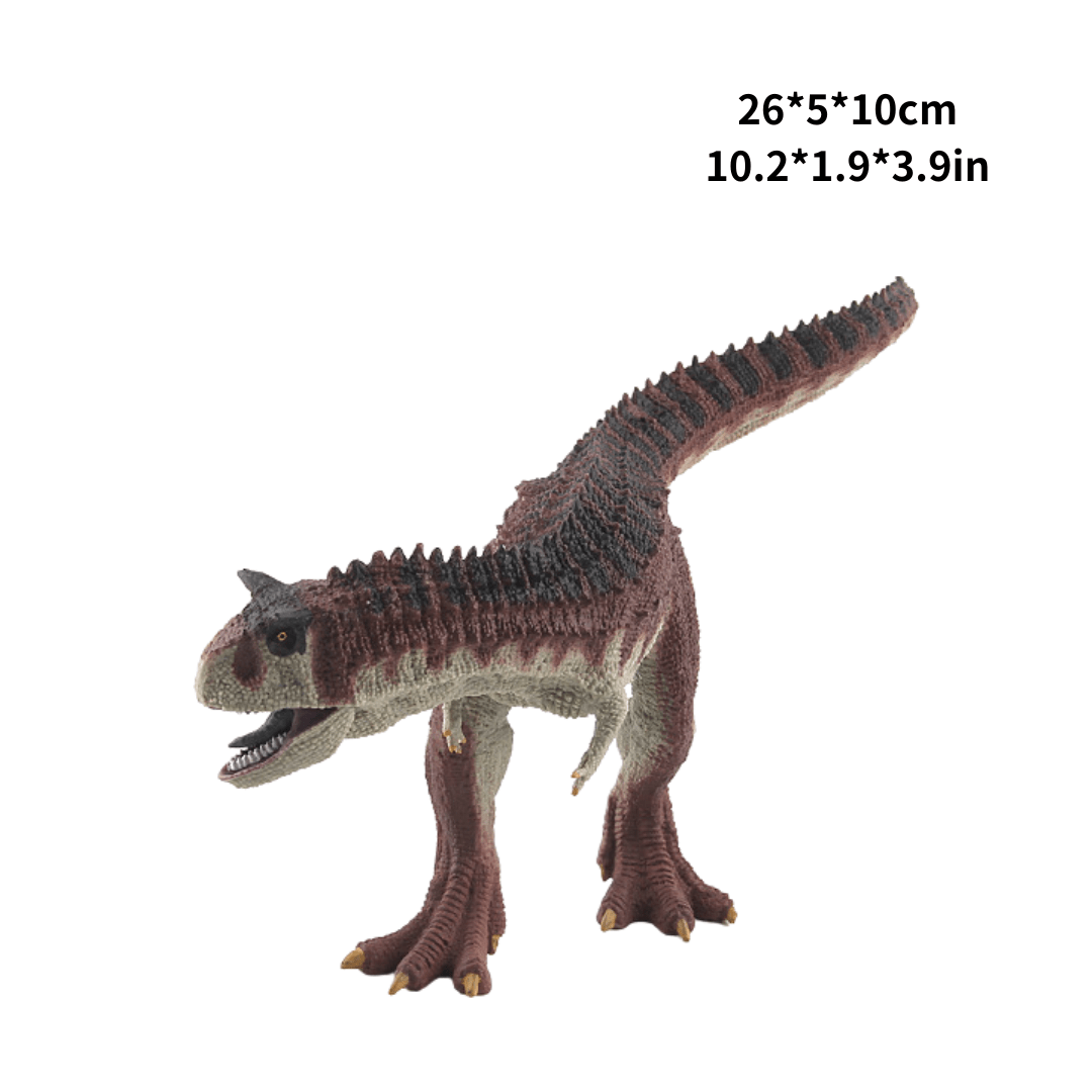 11" Realistic Carnotaurus Dinosaur Solid Action Figure Model Toy Decor Gray