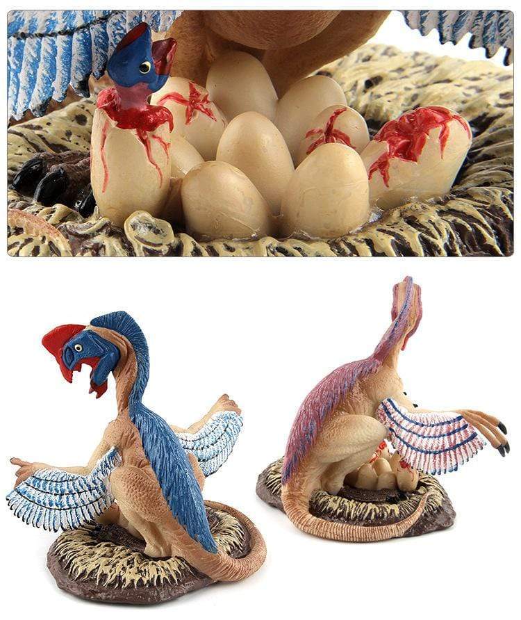 6‘’ Realistic Oviraptor Dinosaur Solid Figure Model Toy Decor