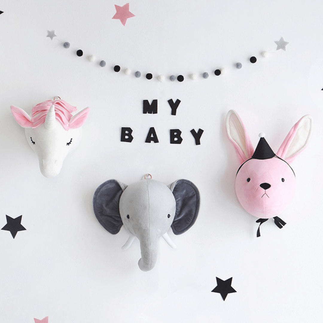 Wall Mounted Plush Dinosaur Head Home Decor Kids Bedroom Wall Decor