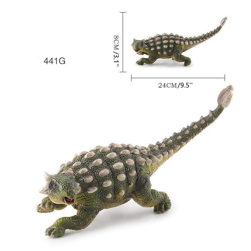10‘’ Realistic Ankylosaurus Dinosaur Solid Figure Model Toy Decor