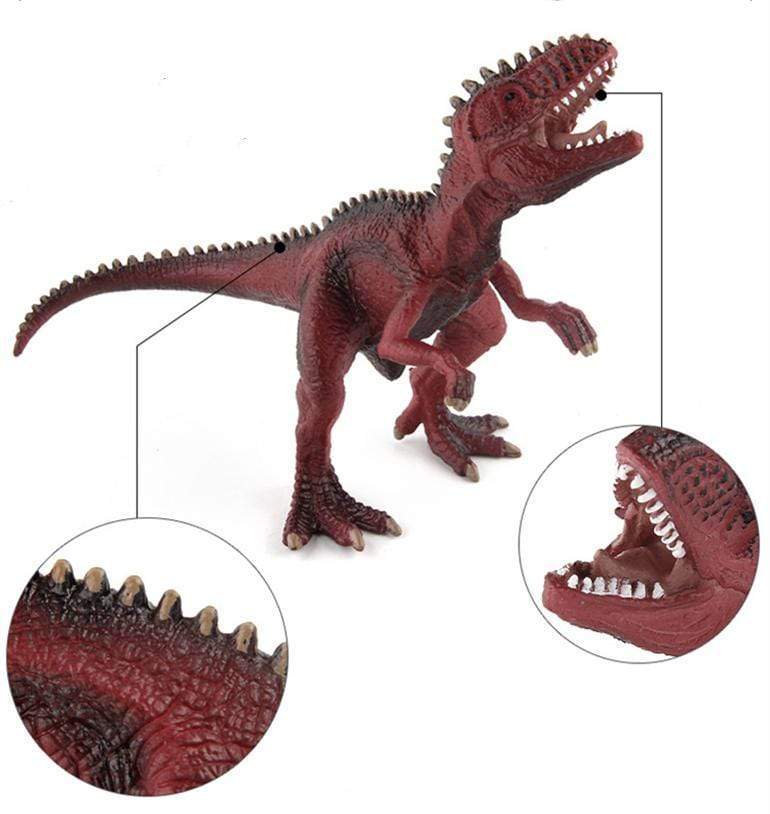 10‘’ Realistic Giganotosaurus Dinosaur Solid Figure Model Toy Decor with Movable Jaw