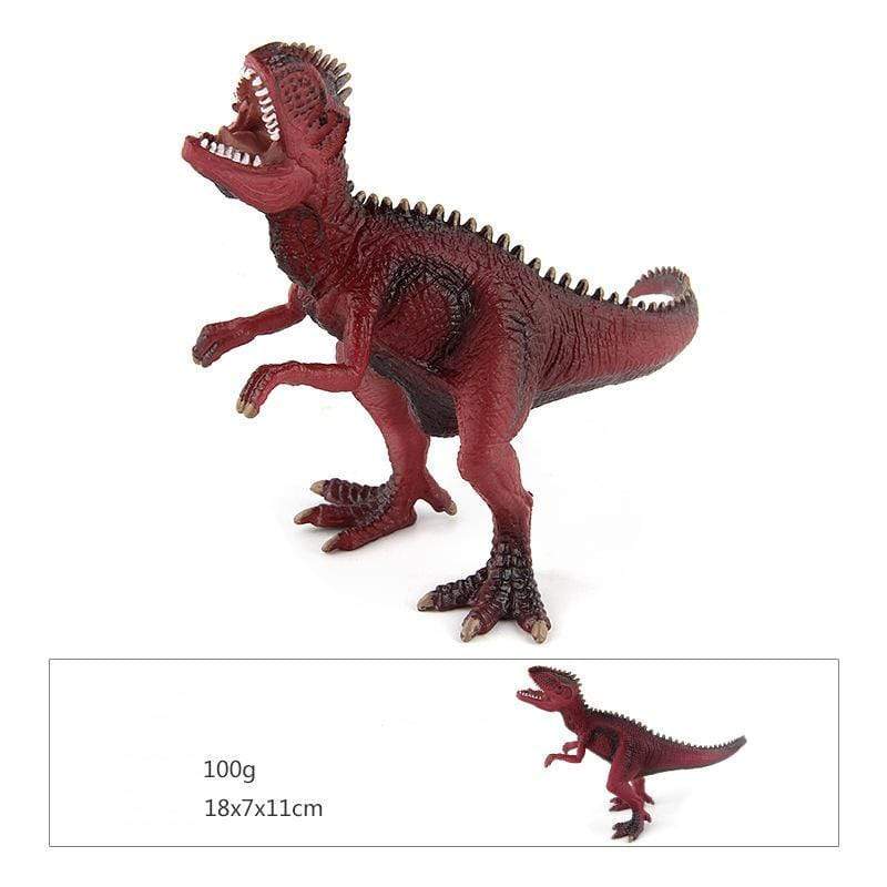 10‘’ Realistic Giganotosaurus Dinosaur Solid Figure Model Toy Decor with Movable Jaw