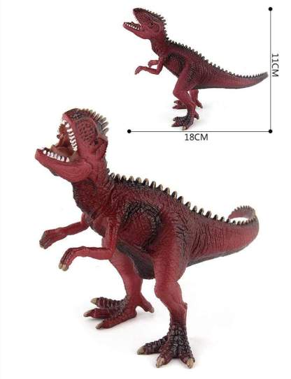 10‘’ Realistic Giganotosaurus Dinosaur Solid Figure Model Toy Decor with Movable Jaw