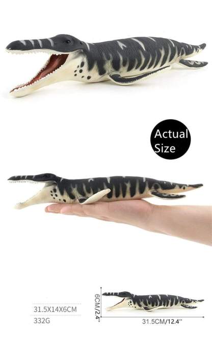 10‘’ Realistic Liopleurodon Dinosaur Solid Figure Model Toy Decor
