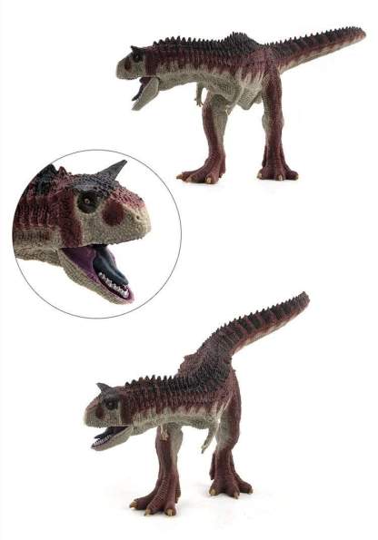 11‘’ Realistic Carnotaurus Dinosaur Solid Figure Model Toy Decor