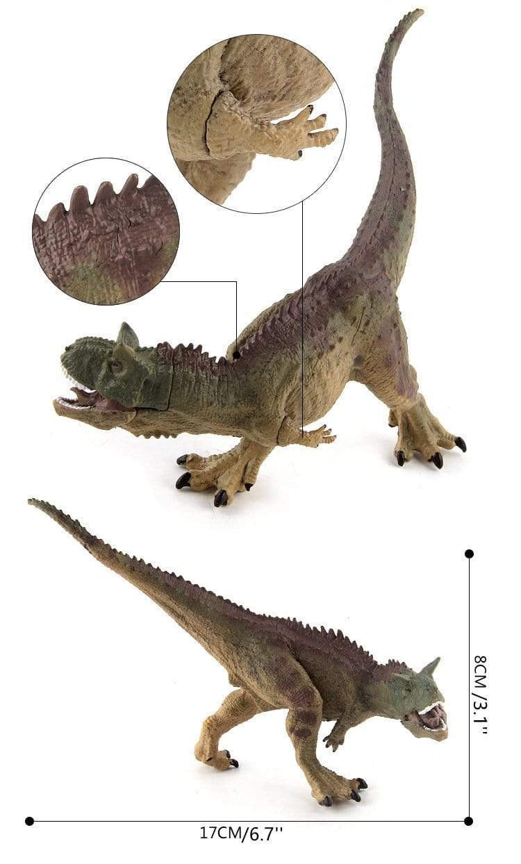11‘’ Realistic Carnotaurus Dinosaur Solid Figure Model Toy Decor