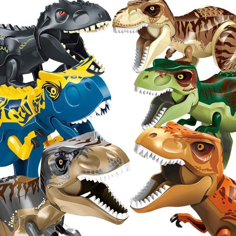 12‘’ Dinosaur Jurassic Theme DIY Action Figures Building Blocks Toy Playsets