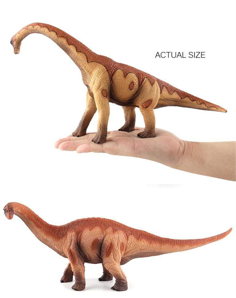 13‘’ Realistic Brachiosaurus Dinosaur Solid Figure Model Toy Decor with Flexible Neck