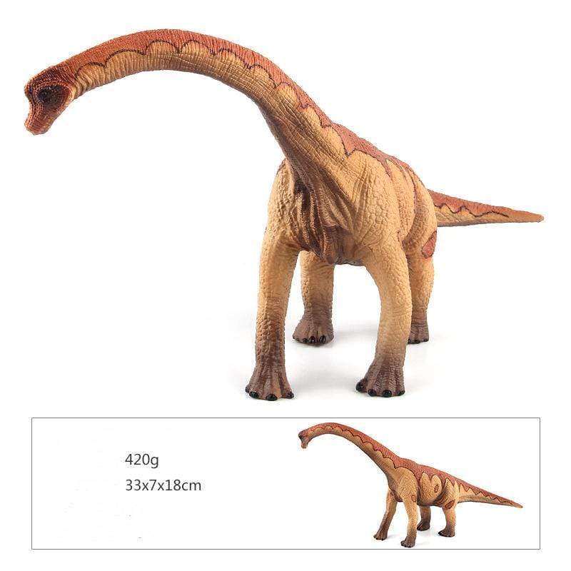13‘’ Realistic Brachiosaurus Dinosaur Solid Figure Model Toy Decor with Flexible Neck