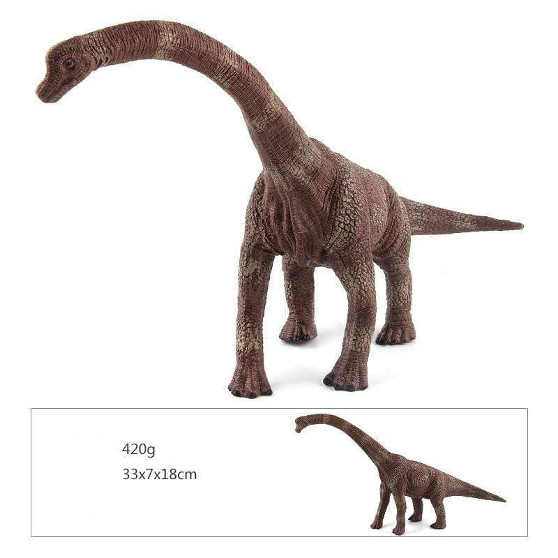 13‘’ Realistic Brachiosaurus Dinosaur Solid Figure Model Toy Decor with Flexible Neck