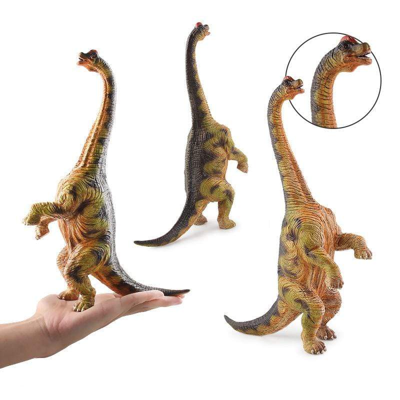 13‘’ Realistic Brachiosaurus Dinosaur Solid Figure Model Toy Decor with Flexible Neck