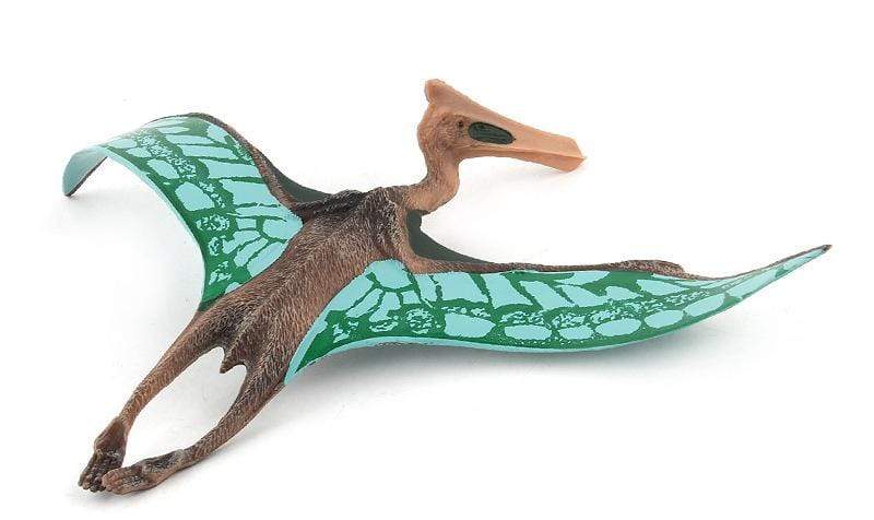13‘’ Realistic Pterosaur Dinosaur Solid Figure Model Toy Decor with Movable Jaw Blue