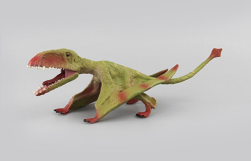 13‘’ Realistic Pterosaur Dinosaur Solid Figure Model Toy Decor with Movable Jaw Green