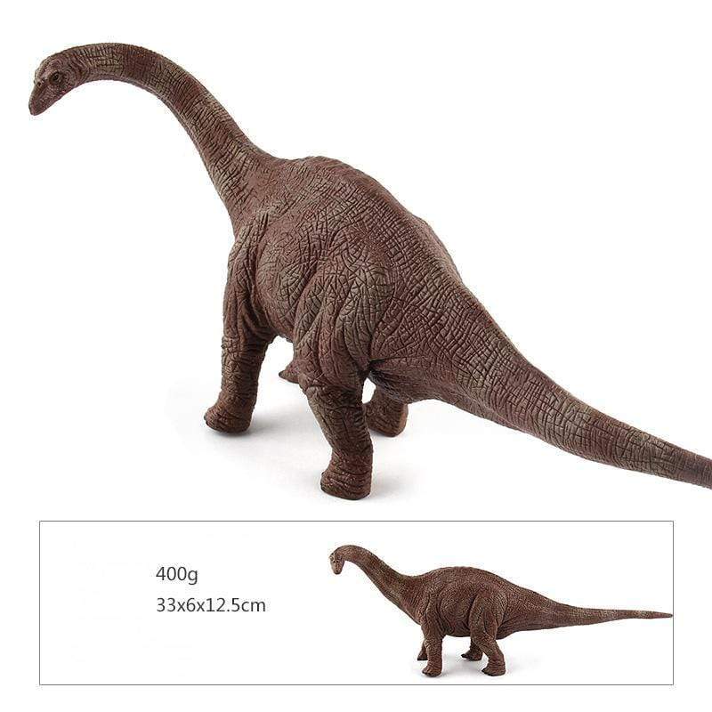 14‘’ Realistic Brontosaurus Dinosaur Solid Figure Model Toy Decor Brown