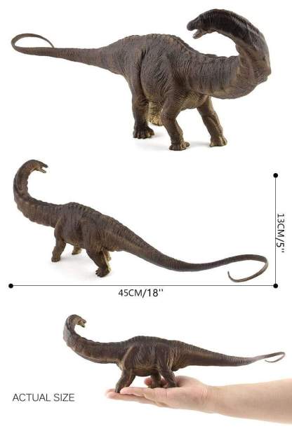 18‘’ Realistic Apatosaurus Dinosaur Solid Figure Model Toy Decor