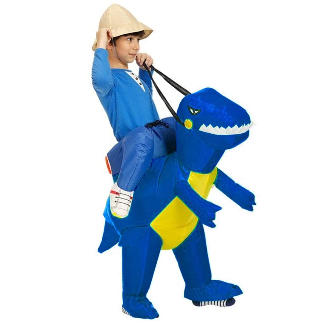 3D Stegosaurus Tyrannosaurus Dinosaur Riding Inflatable Imitating Props Costume Children's Day Halloween Gift