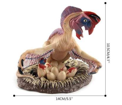 6‘’ Realistic Oviraptor Dinosaur Solid Figure Model Toy Decor