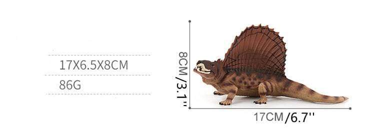 7‘’ Realistic Dimetrodon Dinosaur Solid Figure Model Toy Decor