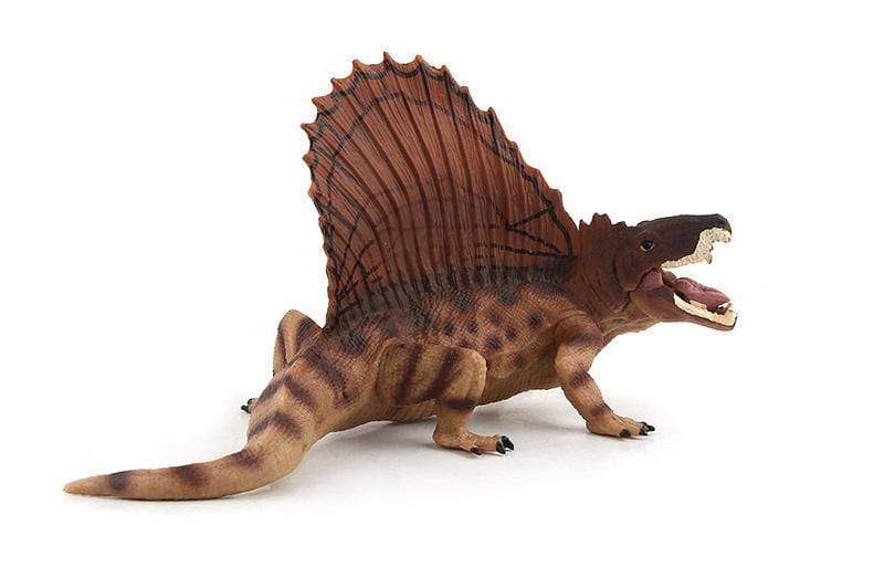 7‘’ Realistic Dimetrodon Dinosaur Solid Figure Model Toy Decor Brown