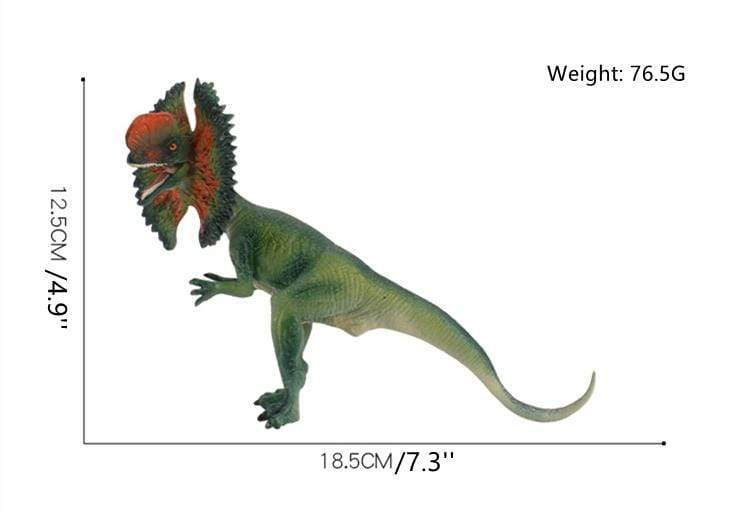 7'' Realistic Dinosaur Dilophosaurus Solid Figure Model Toy