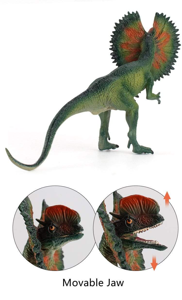 7'' Realistic Dinosaur Dilophosaurus Solid Figure Model Toy