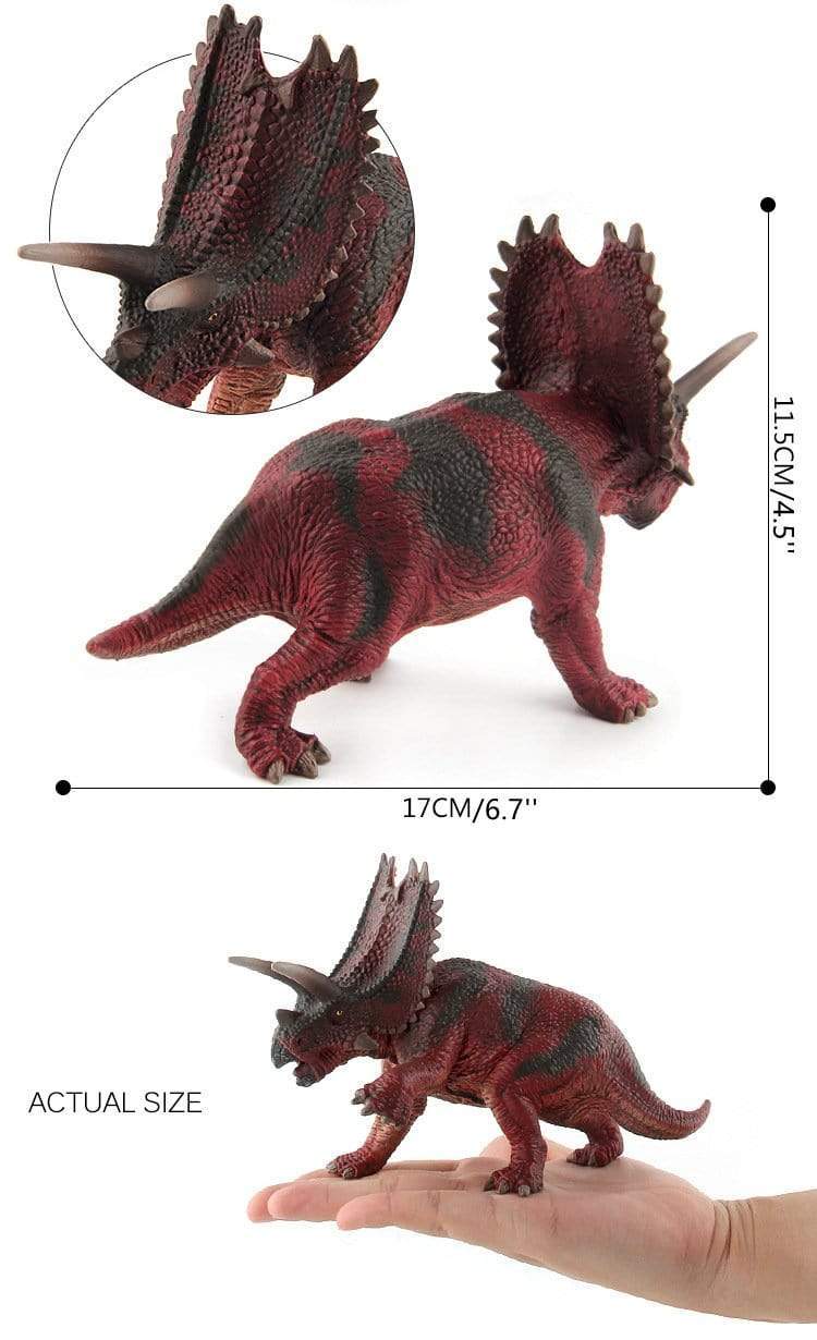 7‘’ Realistic Pentaceratops Dinosaur Solid Figure Model Toy Decor