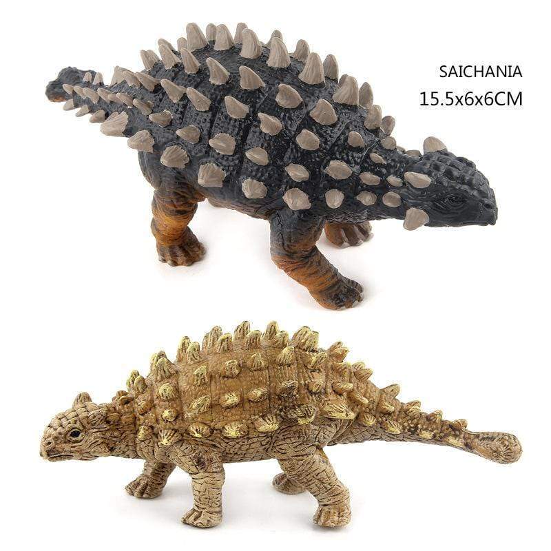 7‘’ Realistic Saichania Dinosaur Solid Figure Model Toy Decor