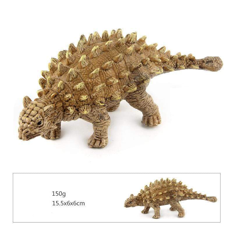 7‘’ Realistic Saichania Dinosaur Solid Figure Model Toy Decor Yellow