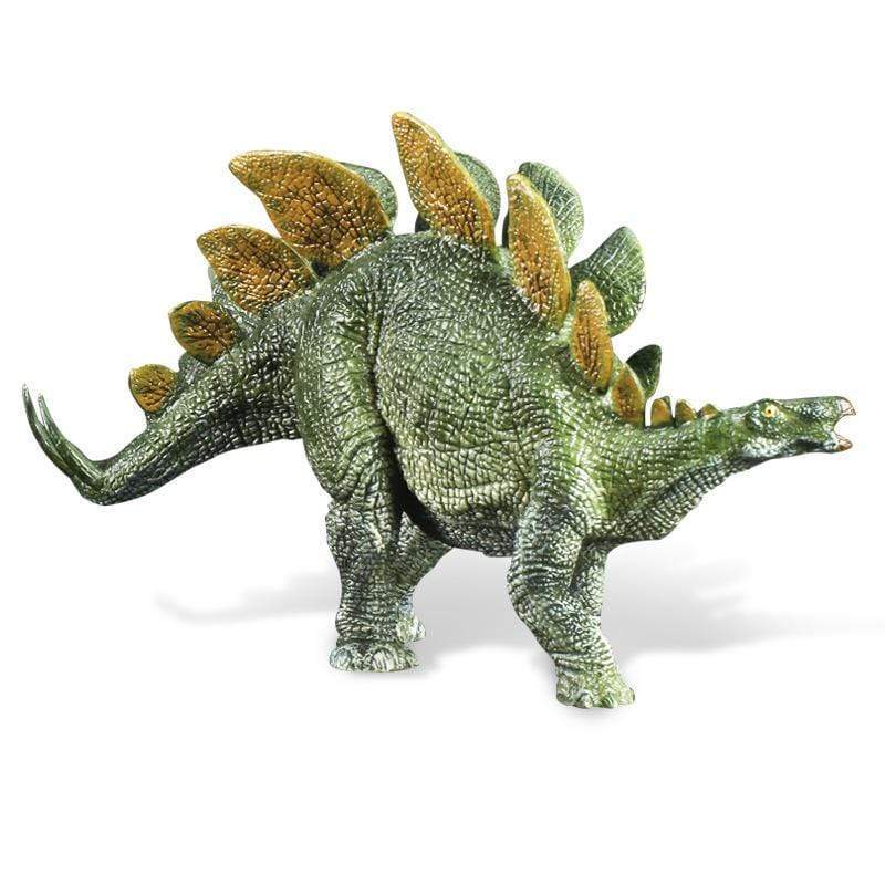 7'' Realistic Stegosaurus Dinosaur Solid Action Figure Toy Decor Green