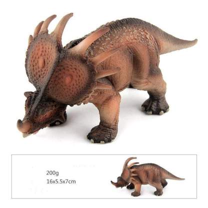 7‘’ Realistic Styracosaurus Dinosaur Solid Action Figure Model Toy Decor Red