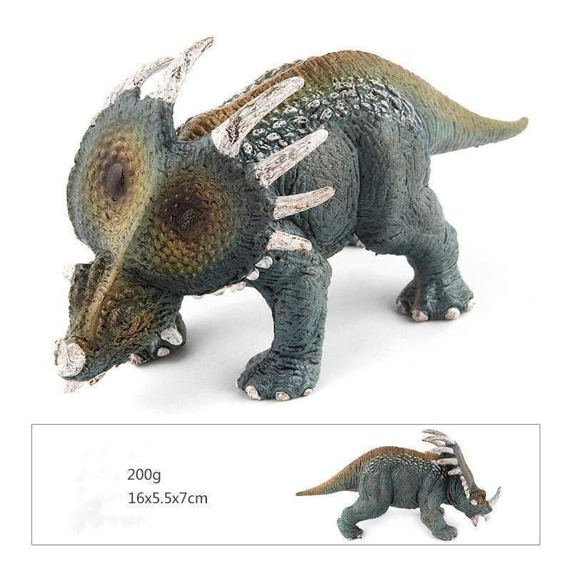 7‘’ Realistic Styracosaurus Dinosaur Solid Action Figure Model Toy Decor Blue