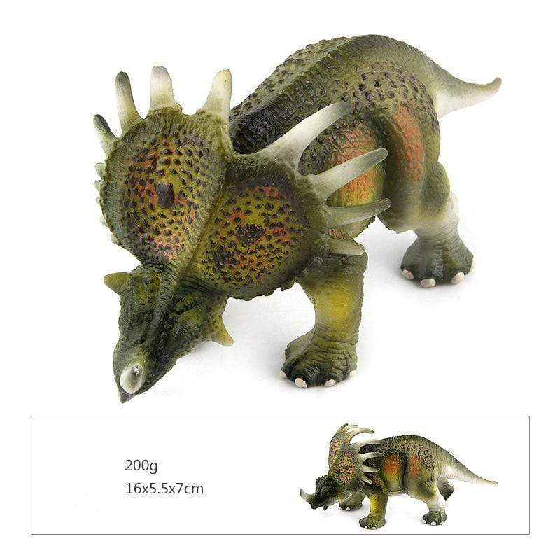 7‘’ Realistic Styracosaurus Dinosaur Solid Action Figure Model Toy Decor Green