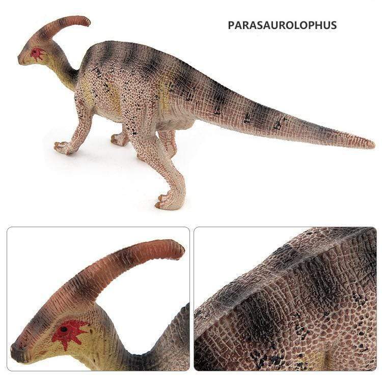 8‘’ Realistic Parasaurolophus Dinosaur Solid Figure Model Toy Decor