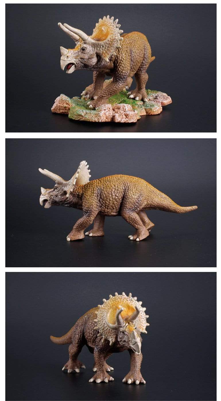 8‘’ Realistic Triceratops Dinosaur Solid Figure Model Toy Decor